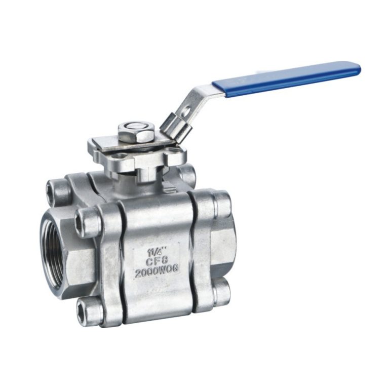 G39三片式高平台高压球阀 白底方形